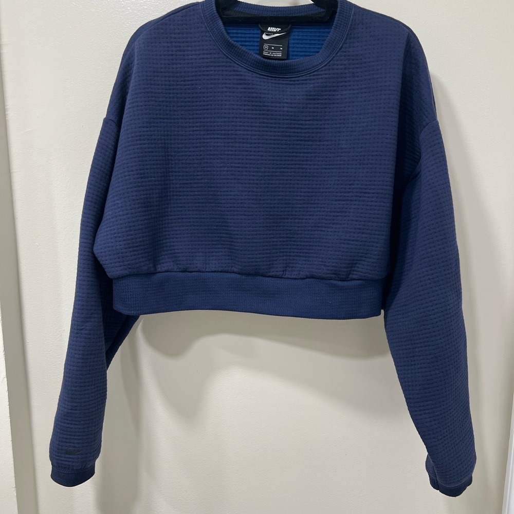 Nike Deep Blue Cropped Sweatshirt